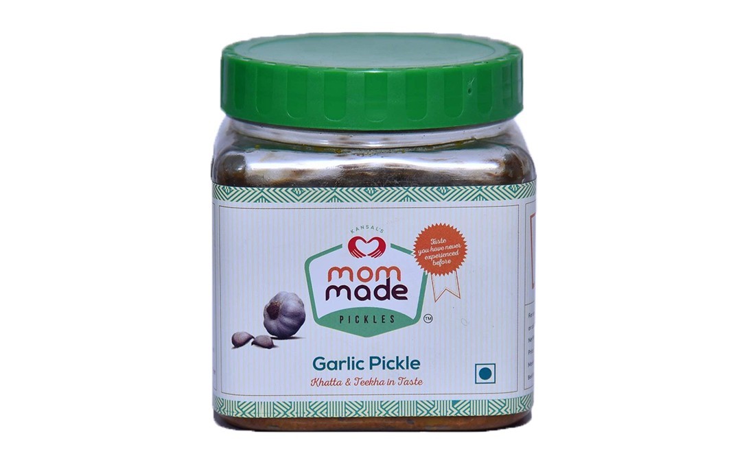 Mom Made Pickles Garlic Pickle    Plastic Jar  500 grams